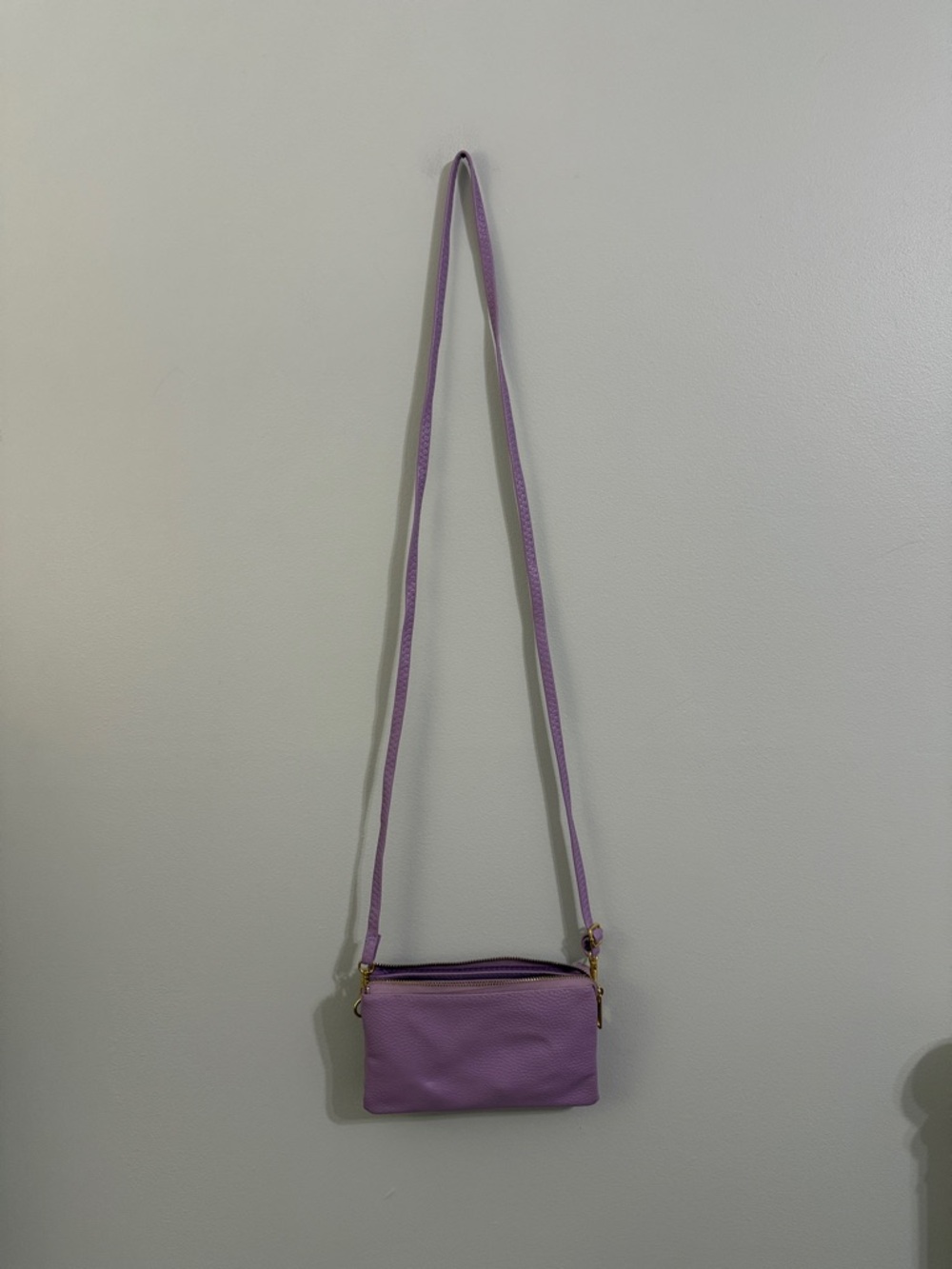 Lilac Crossbody Bag for Women - Minimal Shoulder Purse